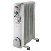 (R5G) 3x Ex Display Heating Items. 1x Mistral 9 Fin Oil Filled Radiator 2000W. 1x Dimplex 2kw Conv