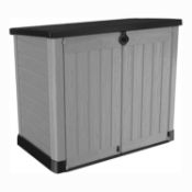 1x Keter Store It Out Ace Plastic Outdoor Garden Storage Shed RRP £160. 1200 Litre, Grey & Graphit