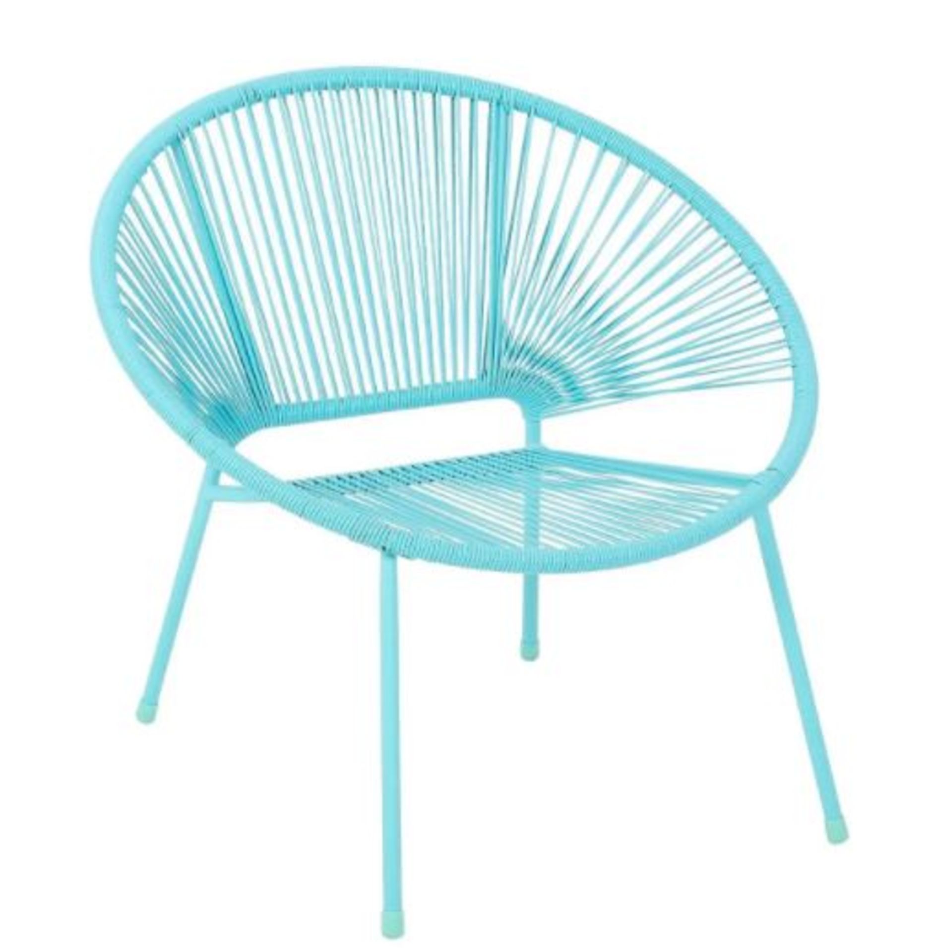 3x Acapulco Garden Chair Blue RRP £35 Each. H75 x W82 x D72.5cm. (1x Has Loose Rattan) - Image 2 of 4