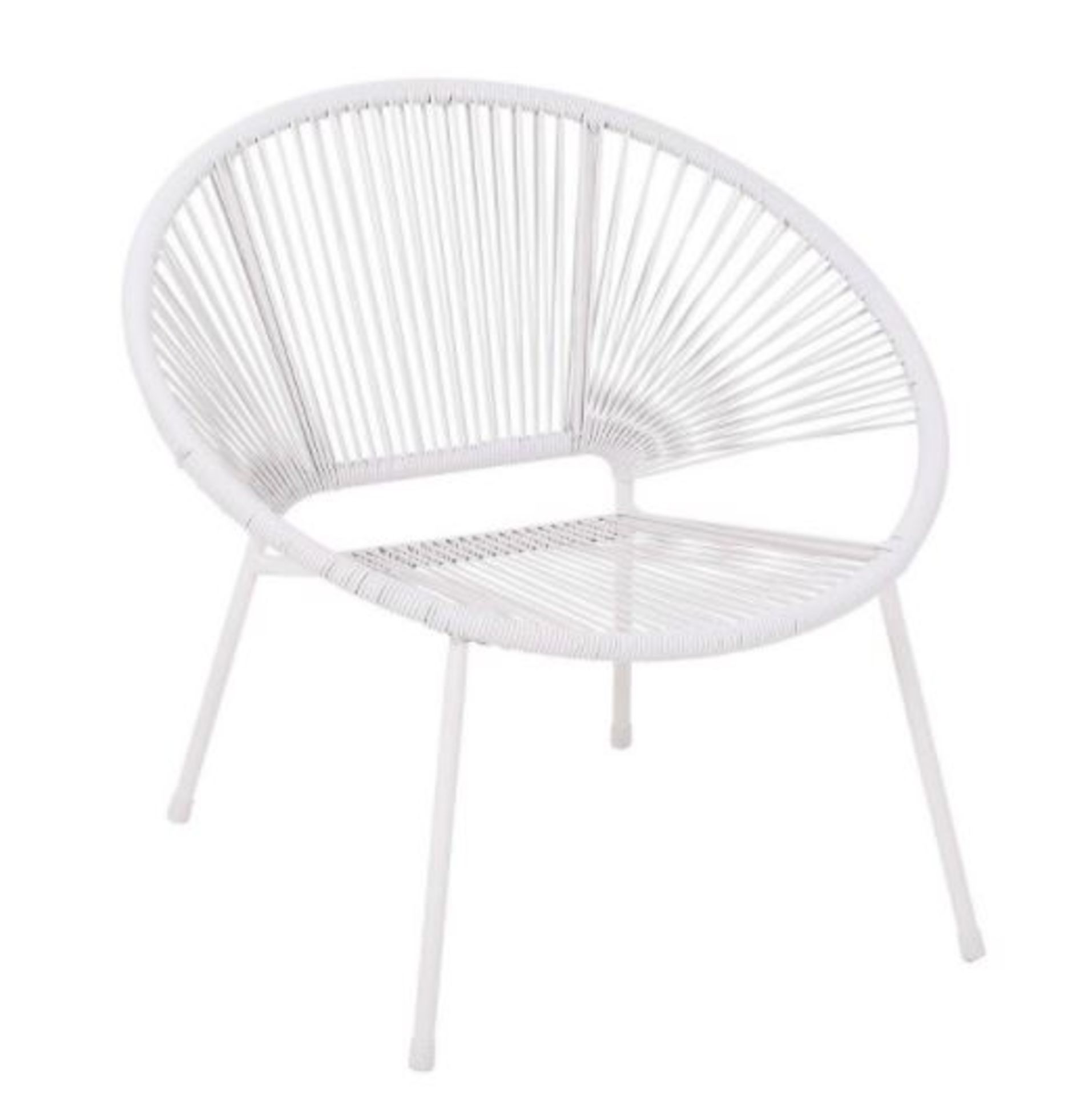 (R7E) 2x Acapulco Garden Chair Grey RRP £35 Each. H75 x W82 x D72.5cm. (1x has Loose Rattan) - Image 2 of 5