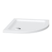 800 x 800mm quadrant stone resin shower tray. 40mm deep with corner waste VP-R02