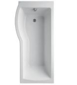 3 x Mixed Baths. P Shape Shower Bath LH 1700 x 850 With E25690 Tempo Arc Shower Bath Front Panel