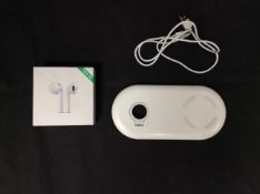 2x Mixed Electricals To Include Earphones i17, Wireless Charger