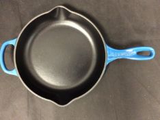 Le Cresuset Blue Frying Pan (New No Box)