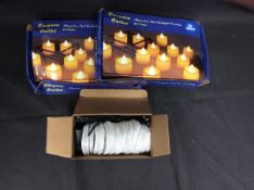 3x Mixed Lights To Include Bargain Outlet Tealight Candles, Lantern Fairy Lights