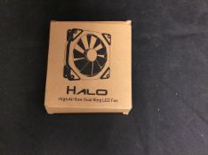 Halo High Airflow Dual Ring Led Fan