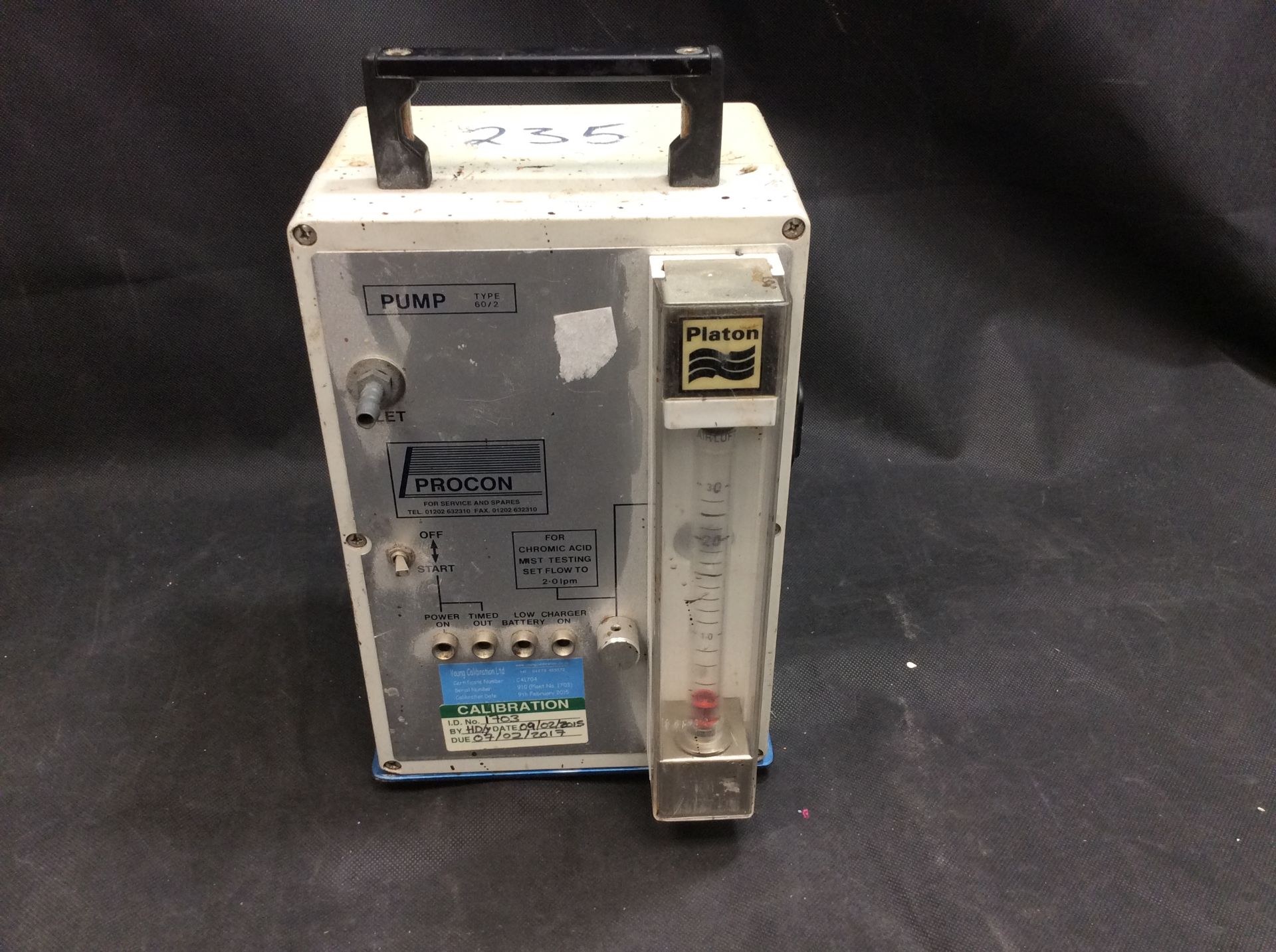 Platon Procon Pump Model 60/2 With Flow Meter