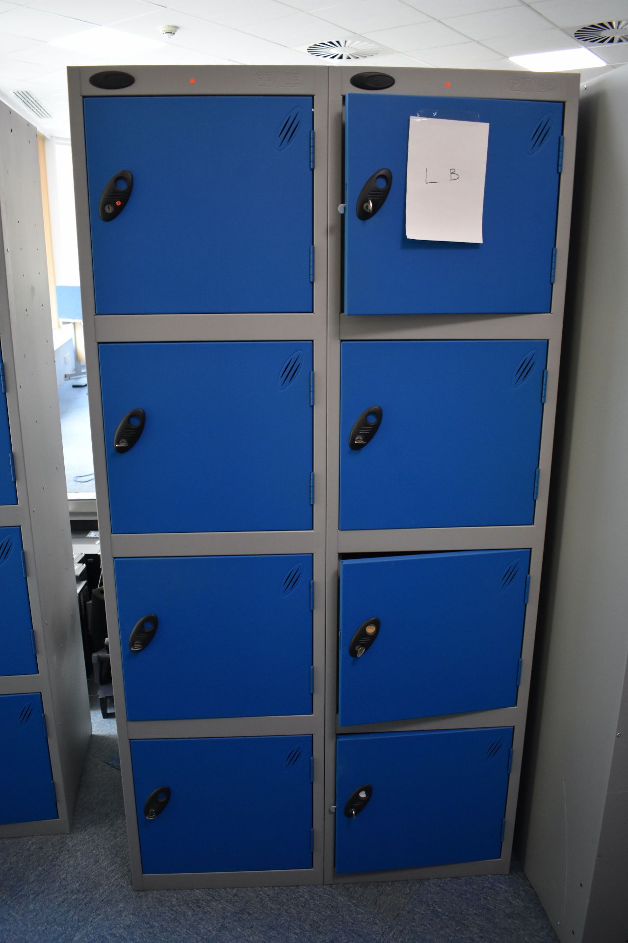 4 Locker Unit Qty 2, 8 Locker Unit Qty 5, H1800xW1000 Hinged Door Cabinet qty 2 - Image 10 of 12