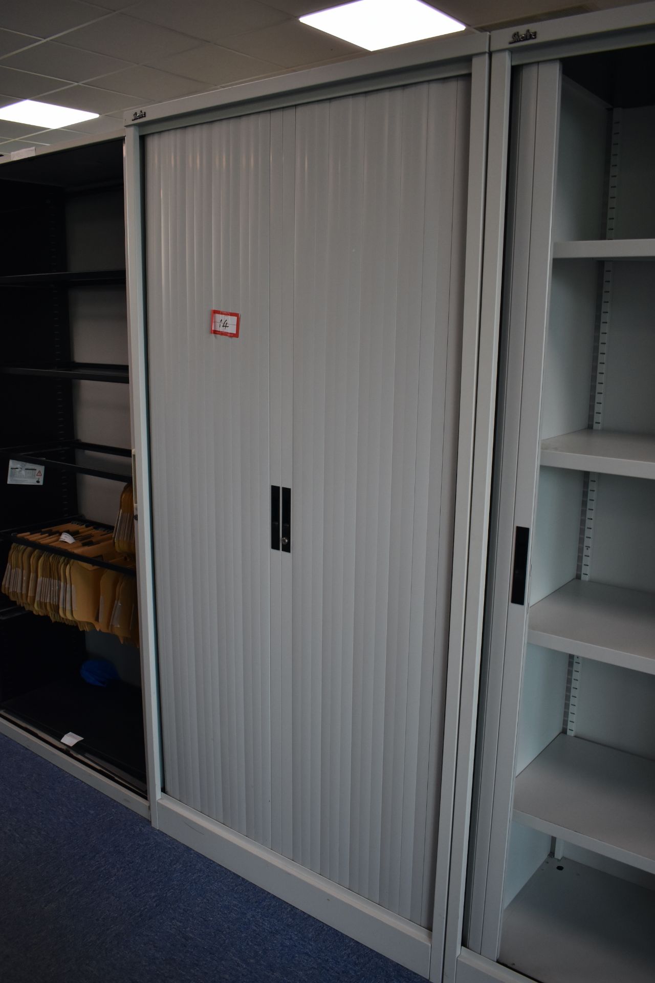 H1800 x W1000 Hinged door cabinet Qty 3, H2000 x W1000 Tambour door unit qty 5 - Image 2 of 12