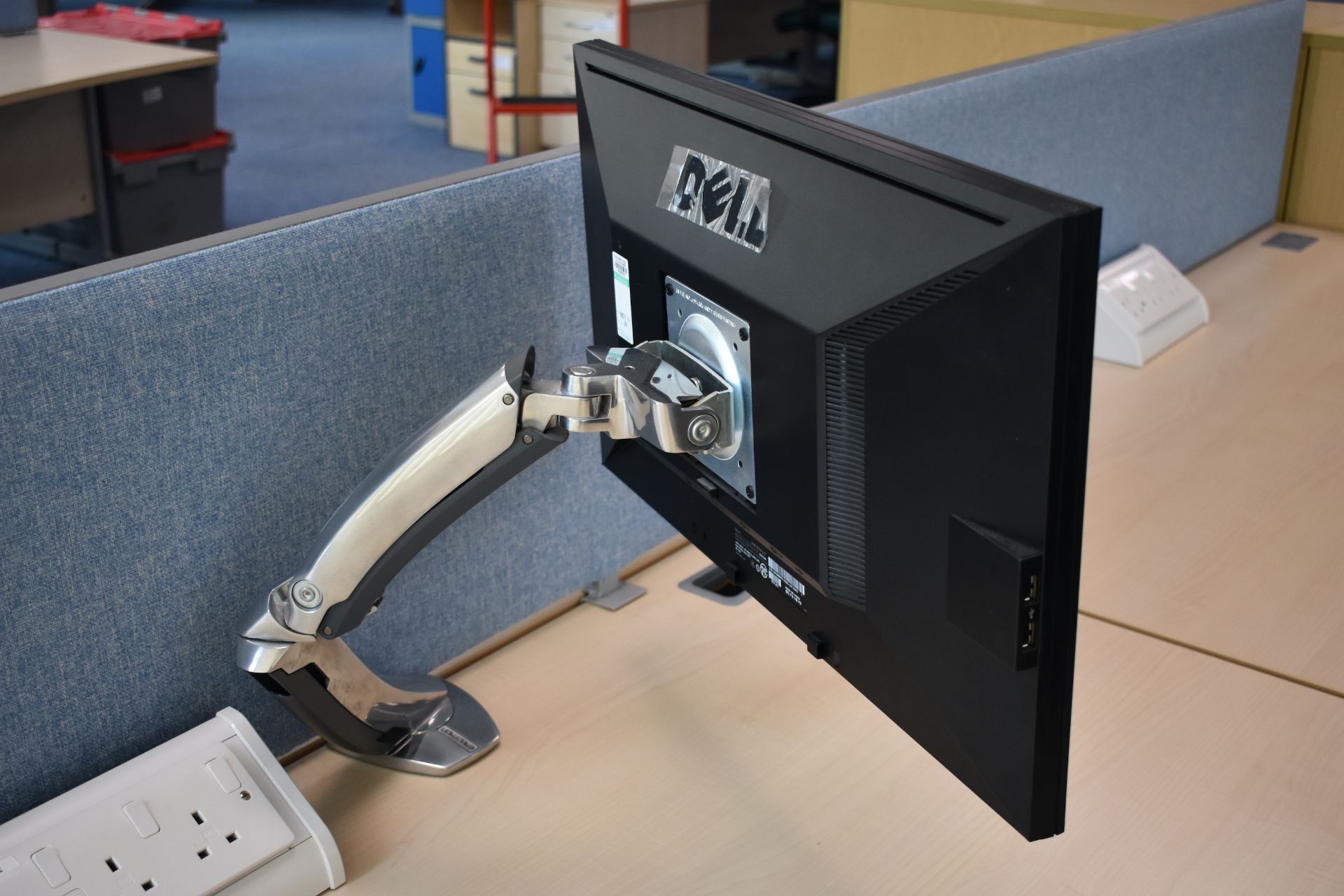 Hardwired Desk LH x2 & RH x2, Desk Screen x2, Task Chair x2, Monitor & Monitor arm x1, Pedestal 3 - Image 8 of 8