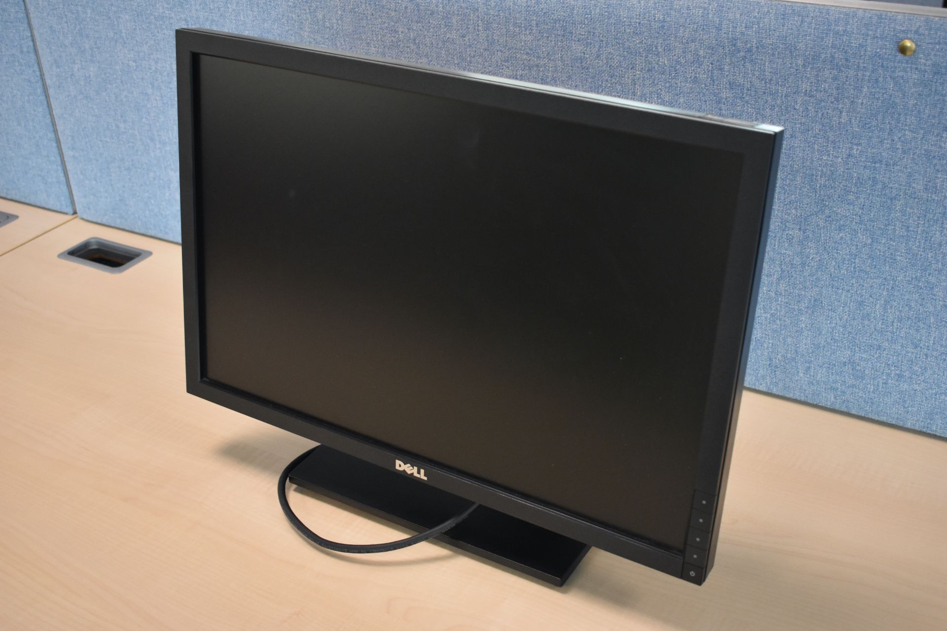Hardwired Desk LH x3 & RH x3, W1600 Desk Screen x3, Task Chair x1, Pedestal Qty 1, Monitors Qty 6 - Image 4 of 8