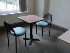 W1200x600 table qty 4, W600x600 table qty 3, W1050x600 table qty 1, kitchen chair qty 7