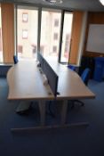 Wave Desk LH and RH, Foot Rest Coat Stand, Desk Screen