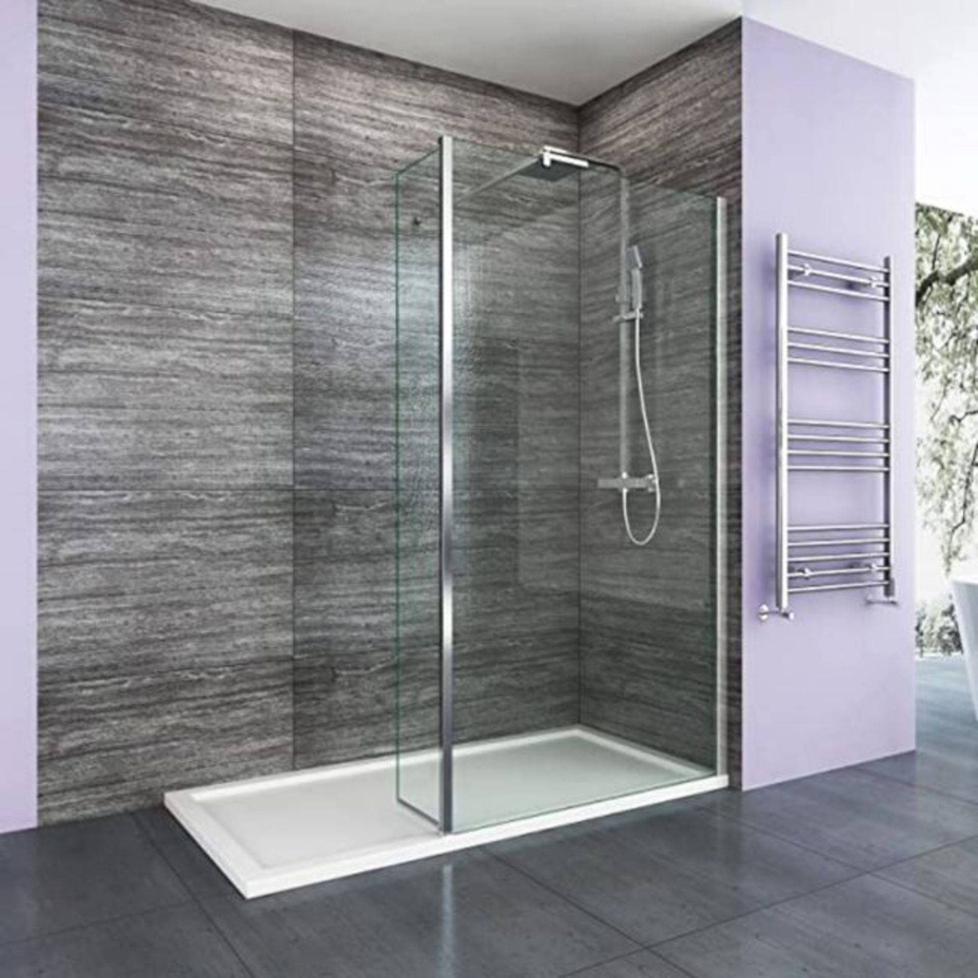 New (D21) 1000x300mm - 8mm - Premium Easyclean Wetroom And Rotatable Panel. RRP £499.99. 8mm...