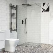 New (D96) 1000mm - 8mm - Premium Frameless Easyclean Wetroom Panel. RRP £549.99. 10mm Britis...