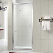 New (D83) 900mm - Infold Shower Door. RRP £649.00.