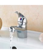 New (U42) Elore Mono Basin Mixer Tap. The Elore Basin Sink Mono Mixer Tap Is A Beautiful And El...