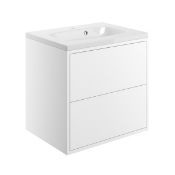 New (C120) Lucia Wall Hung 2 Drawer Basin Unit 800mm. RRP £389.00. Designer, Modular Furnitur...