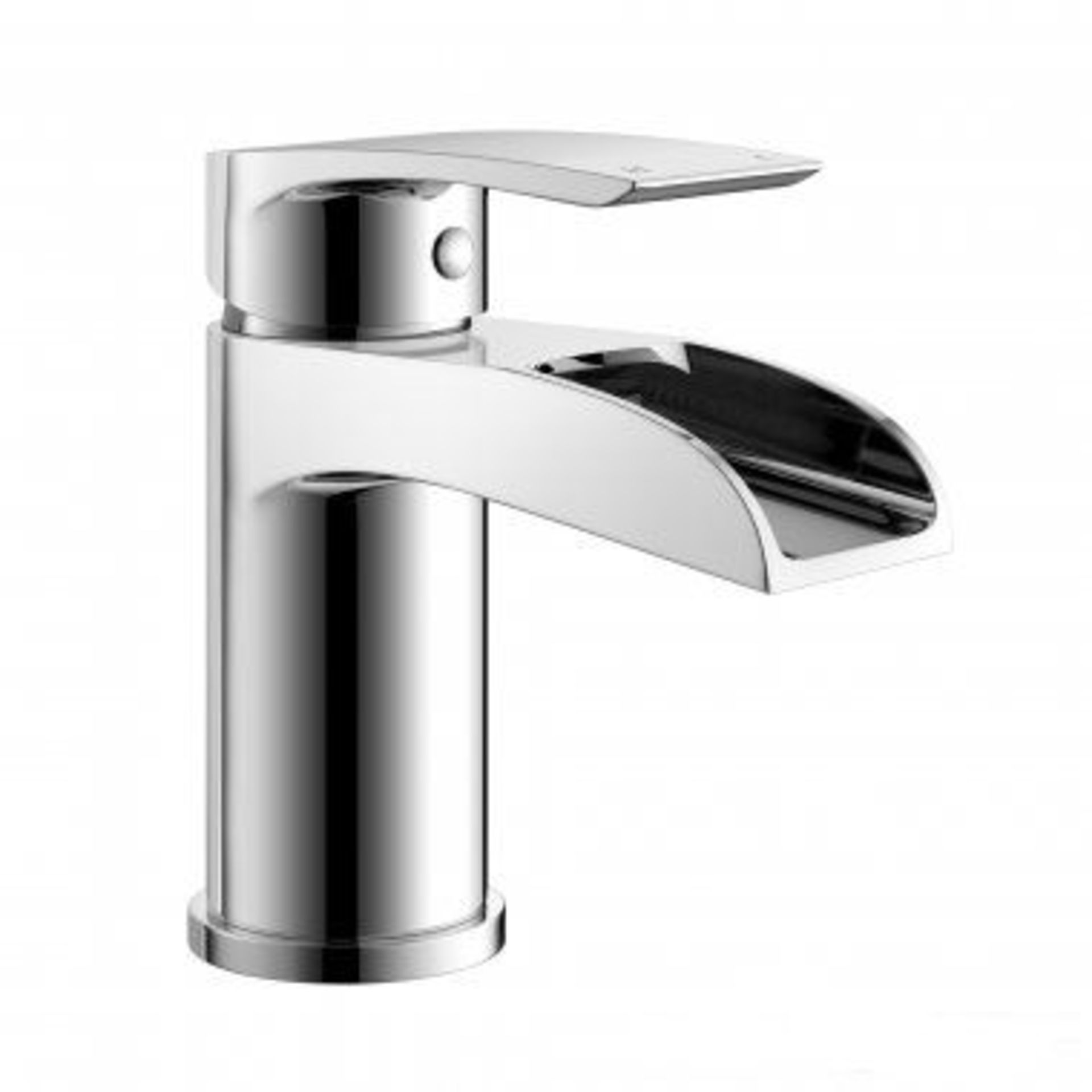 New & Boxed Avis Waterfall Basin Mixer Tap. Tb151.Chrome Plated Solid Brass Mirror Finish. Lat... - Image 2 of 2