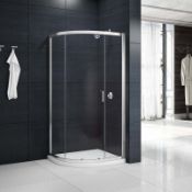 New (V62) 800x800mm - 8mm -1 Door Premium Easy clean Quadrant Shower Enclosure. RRP £499.99.8...