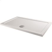 New (D90) 1700x900mm Rectangular Ultra Slim Stone Shower Tray. Constructed From Acrylic Capp...