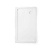 New (C100) 1600x800mm Rectangular Ultra Slim Stone Shower Tray. Low Profile Ultra Slim Design G...