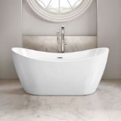 New (D11) 1700x780mm. Caitlyn Freestanding Bath. Visually Simplistic To Suit Any Bathroom Inte...