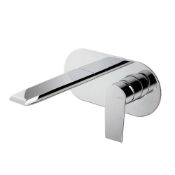 New (D64) Vema Timea Wall Mounted Basin Mixer - Chrome H 100 x W 210 x D 257mm * High Pressur...