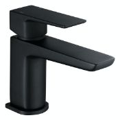 New (D65)Black Basin Mixer Tap. Contemporary Designer Style Manufactured From High Quality Br...