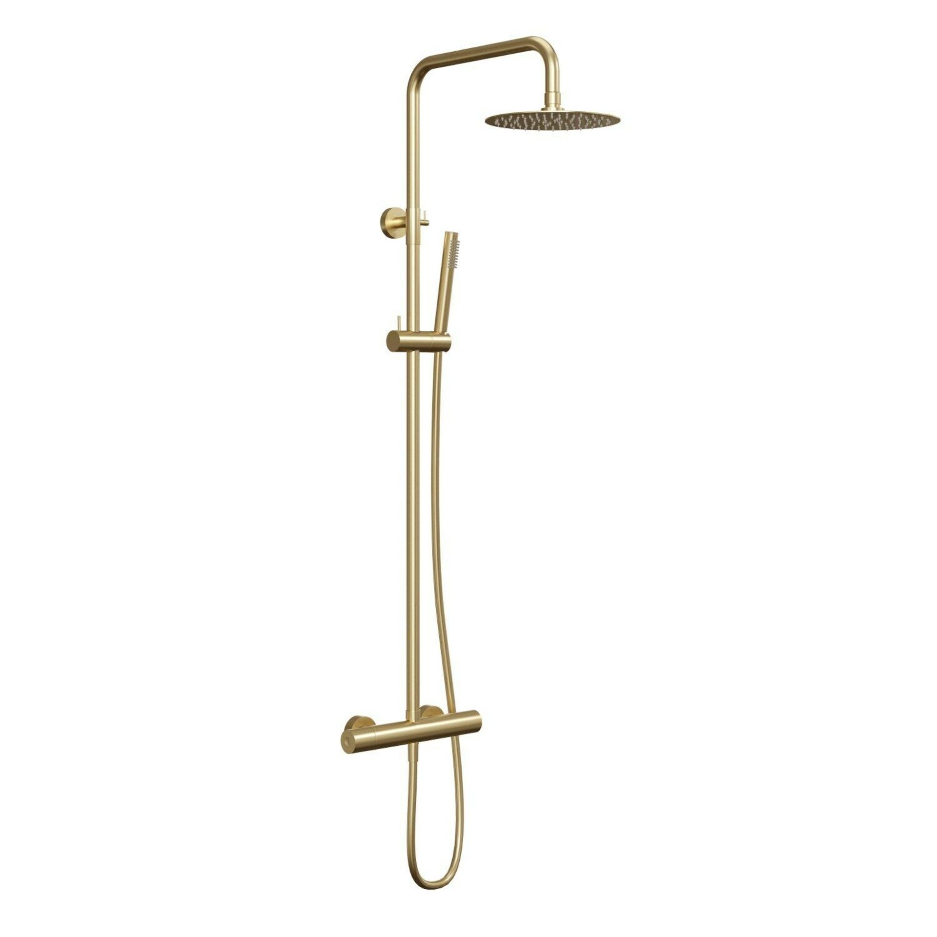 New (D22) Arissa Brushed Brass Shower Set. RRP £384.99. Distinctive Brushed Brass Finish. The... - Image 3 of 3