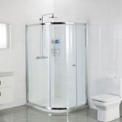 New (F140) 1200x800 mm Offset 1 Door Quadrant Enclosure. RRP £549.99.The 1200x800 mm Offset Qua