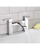 New (E123) Arke Waterfall Bath Filler Tap. This Outstanding Bath Filler Mixer Tap Is A Complime...