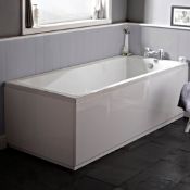 New (D40) Solarna 1800 x 800mm Single Ended Bath White. RRP £294.00. Single Ended, Modern Str...