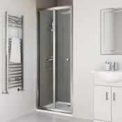 New (W105) 800mm - Elements Bi-Fold Shower Door. RRP £299.99. 4mm Safety Glass fully Waterp...