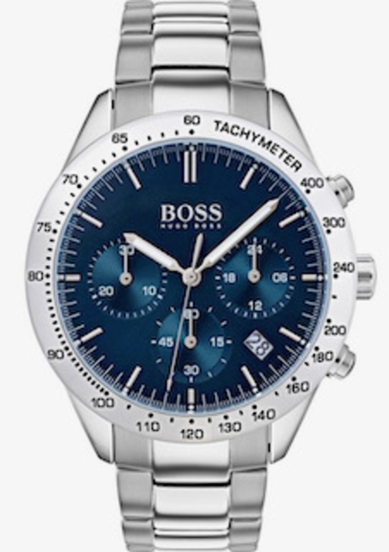 Hugo Boss 1513582 Men's Hero Lux Sport Silver Bracelet Chronograph Watch - Image 2 of 5