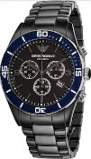 Emporio Armani AR1429 Men's Black Ceramica Chronograph Watch