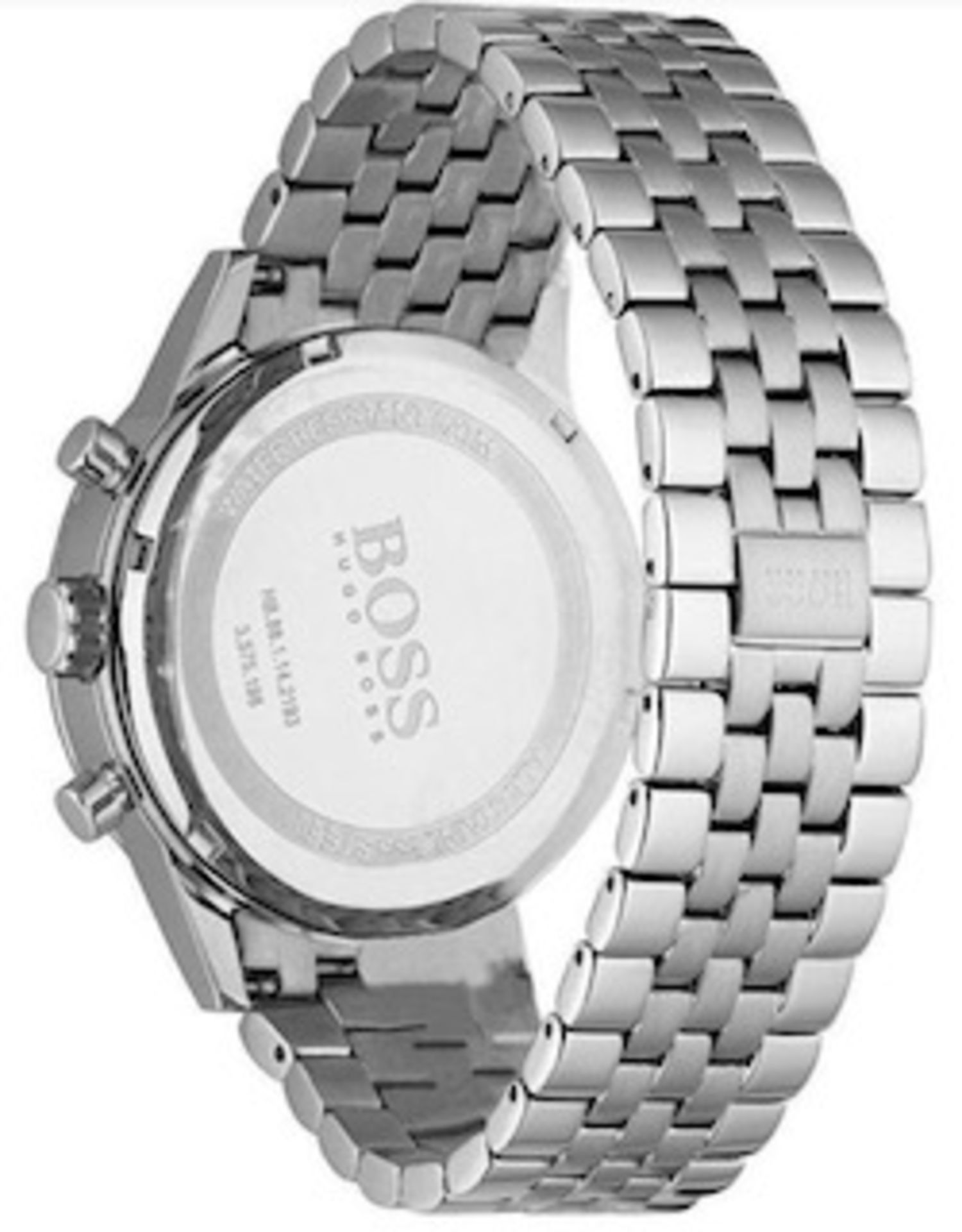 Hugo Boss 1512446 Men's Aeroliner Black Dial Silver Bracelet Chronograph Watch Undeniably Stylish - Image 6 of 6