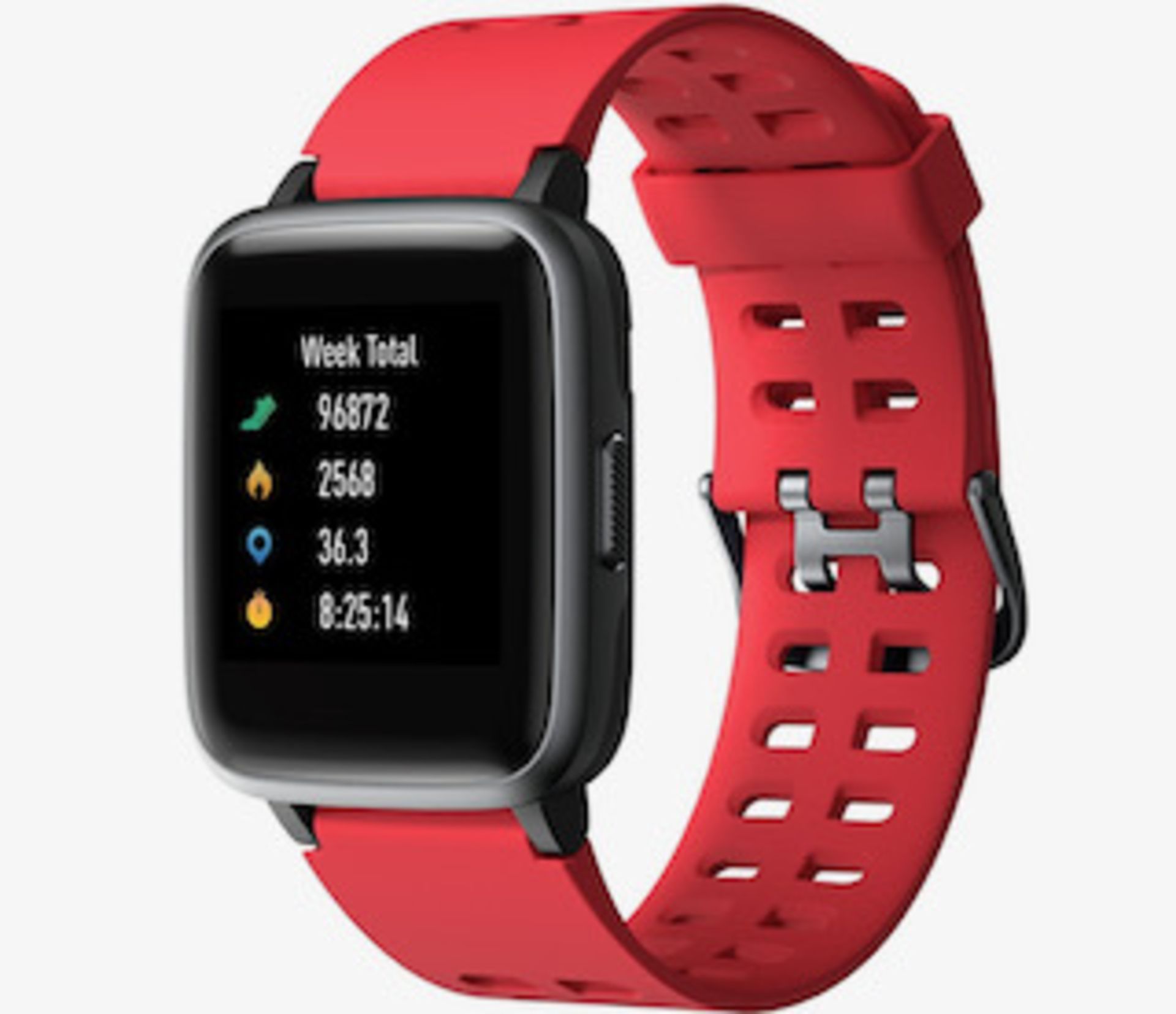 Brand New Unisex Fitness Tracker Watch Id205 Red Strap About This Item 1.3-Inch LCD Colour - Image 3 of 34
