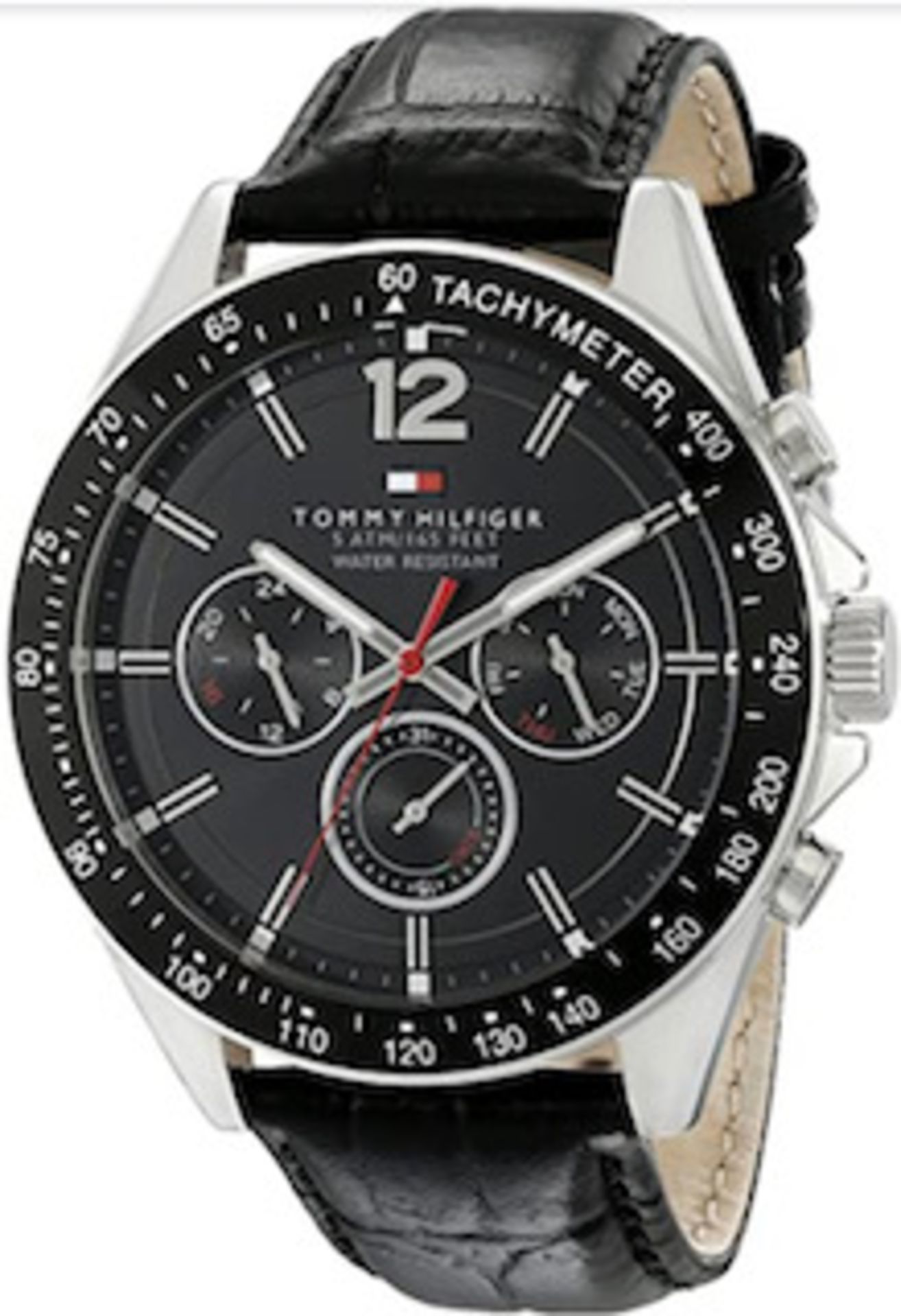 Men's Tommy Hilfiger Multi-Function Leather Strap Watch 1791117 Men's Tommy Hilfiger Watch - Image 2 of 5