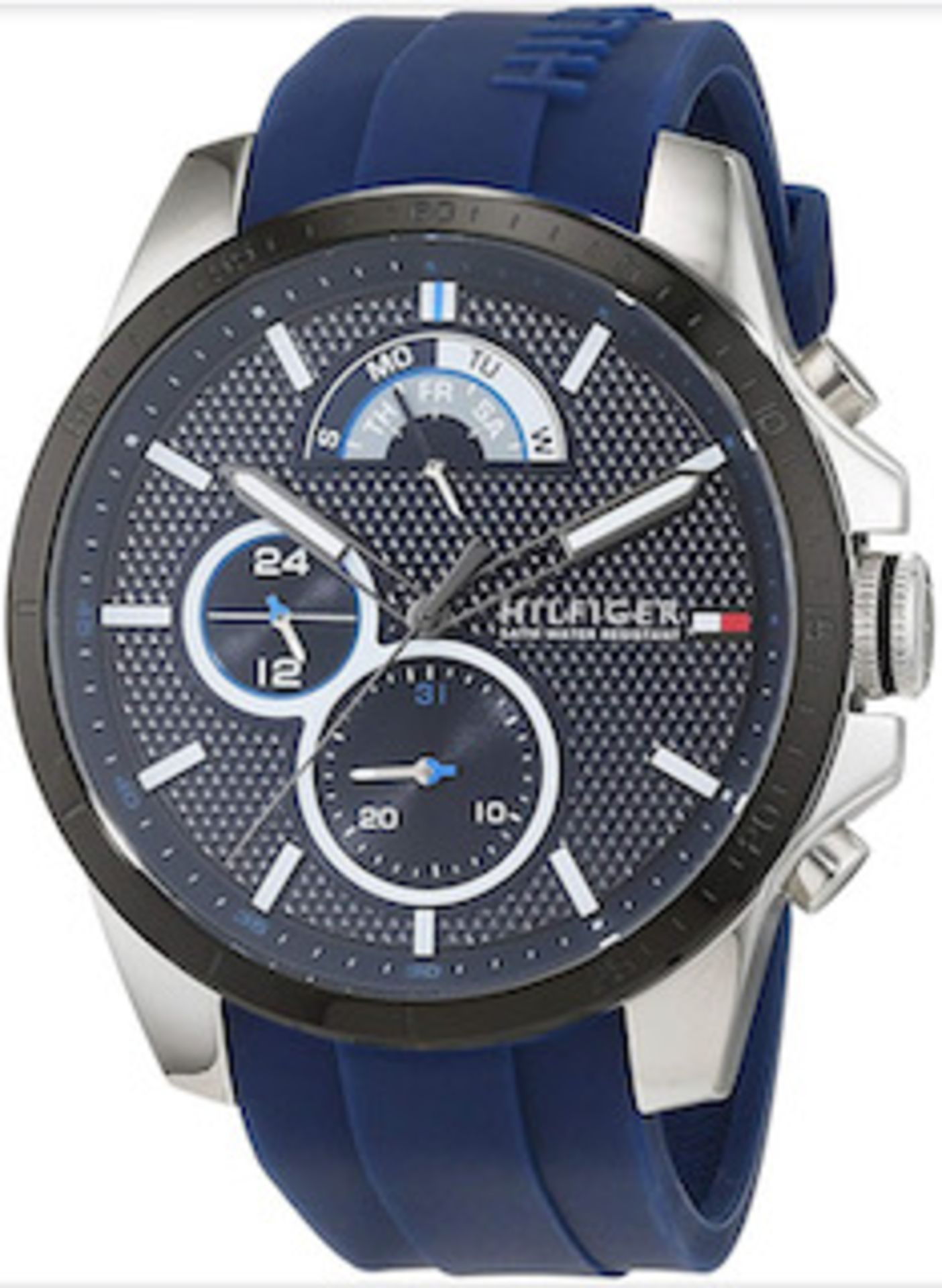 Men's Blue Chronograph Tommy Hilfiger Decker Watch 1791350 - Image 4 of 6