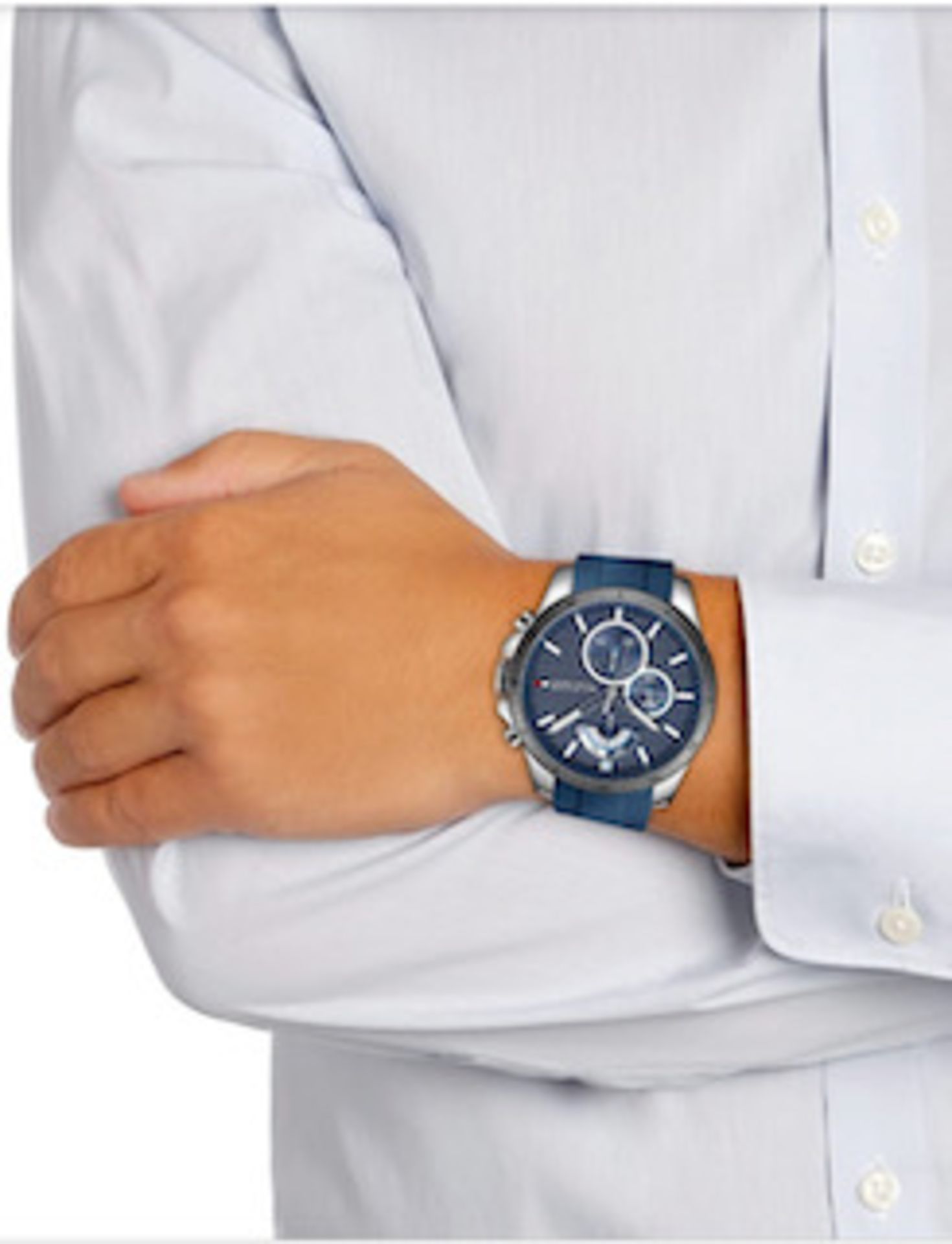 Men's Blue Chronograph Tommy Hilfiger Decker Watch 1791350 - Image 3 of 6