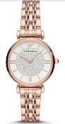 Emporio Armani AR11244 Ladies Gianni T-Bar Rose Gold Quartz Designer Watch