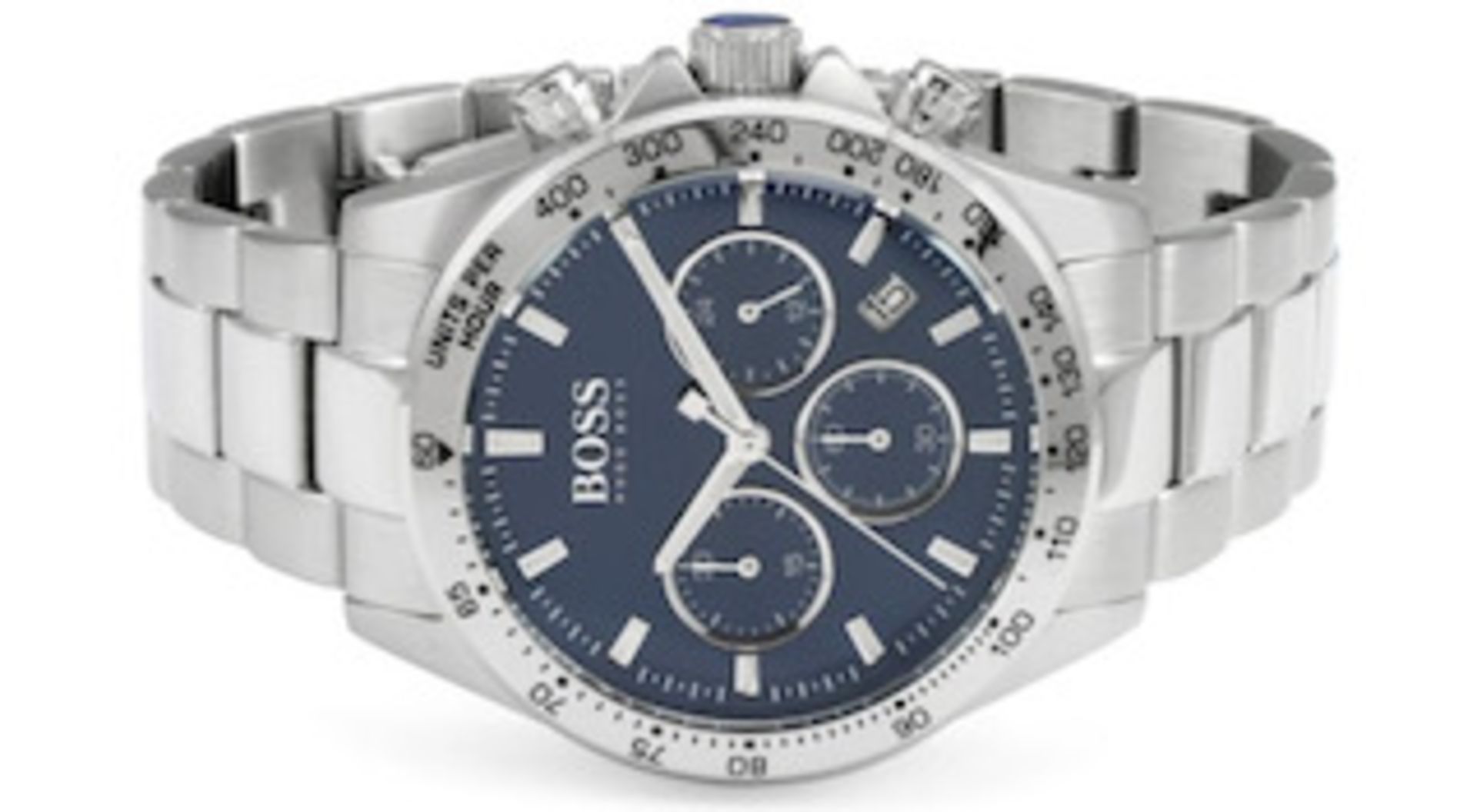 Hugo Boss 1513755 Men's Hero Lux Sport Silver Bracelet Chronograph Watch - Image 3 of 6