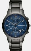 Emporio Armani AR11215 Men's Renato Blue Dial Quartz Chronograph Watch