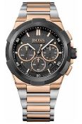 Hugo Boss 1513358 Men's Supernova Rose Gold & Silver Chronograph Watch