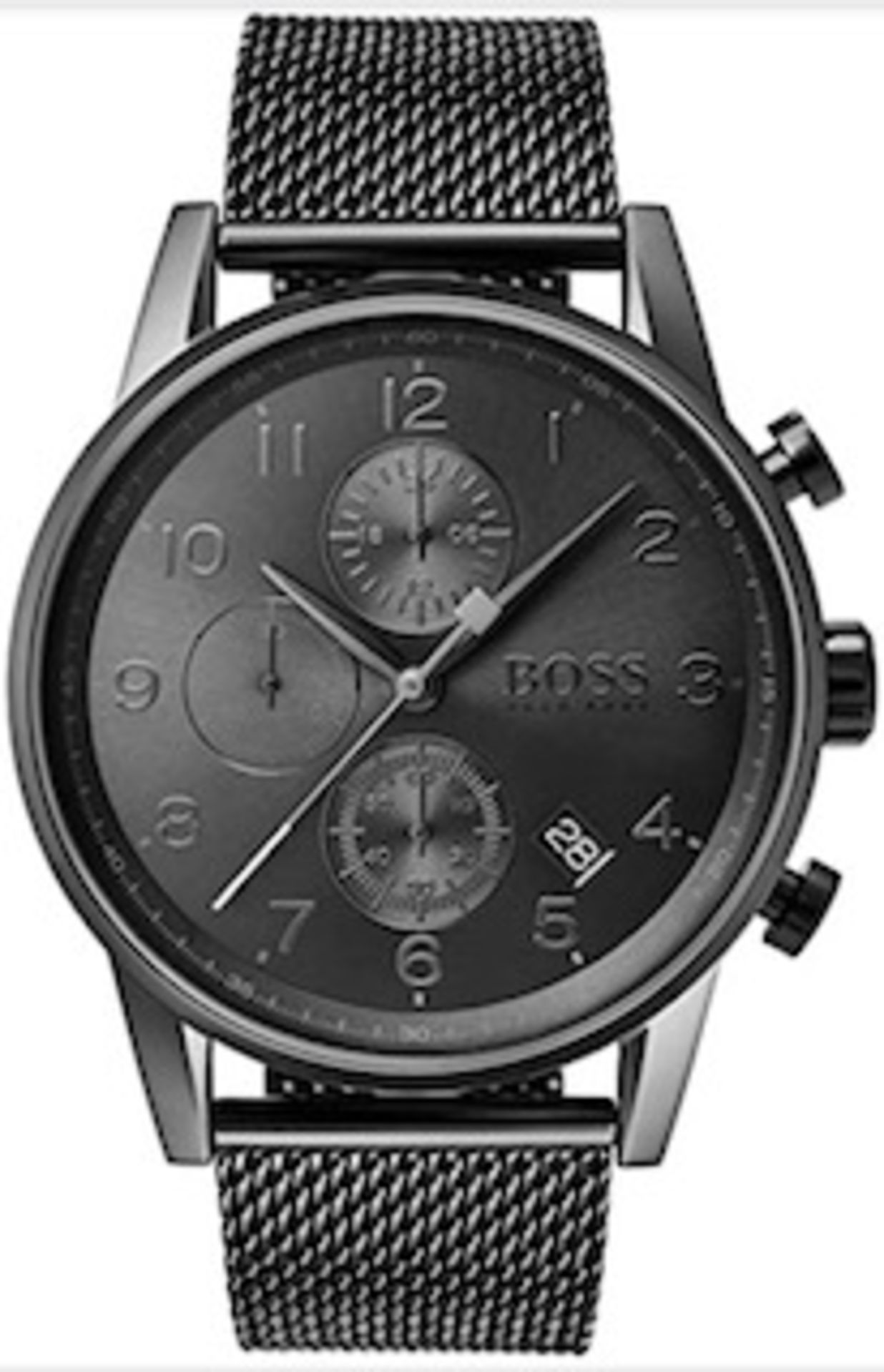 Hugo Boss 1513674 Men's Navigator Mesh Band Chronograph Watch