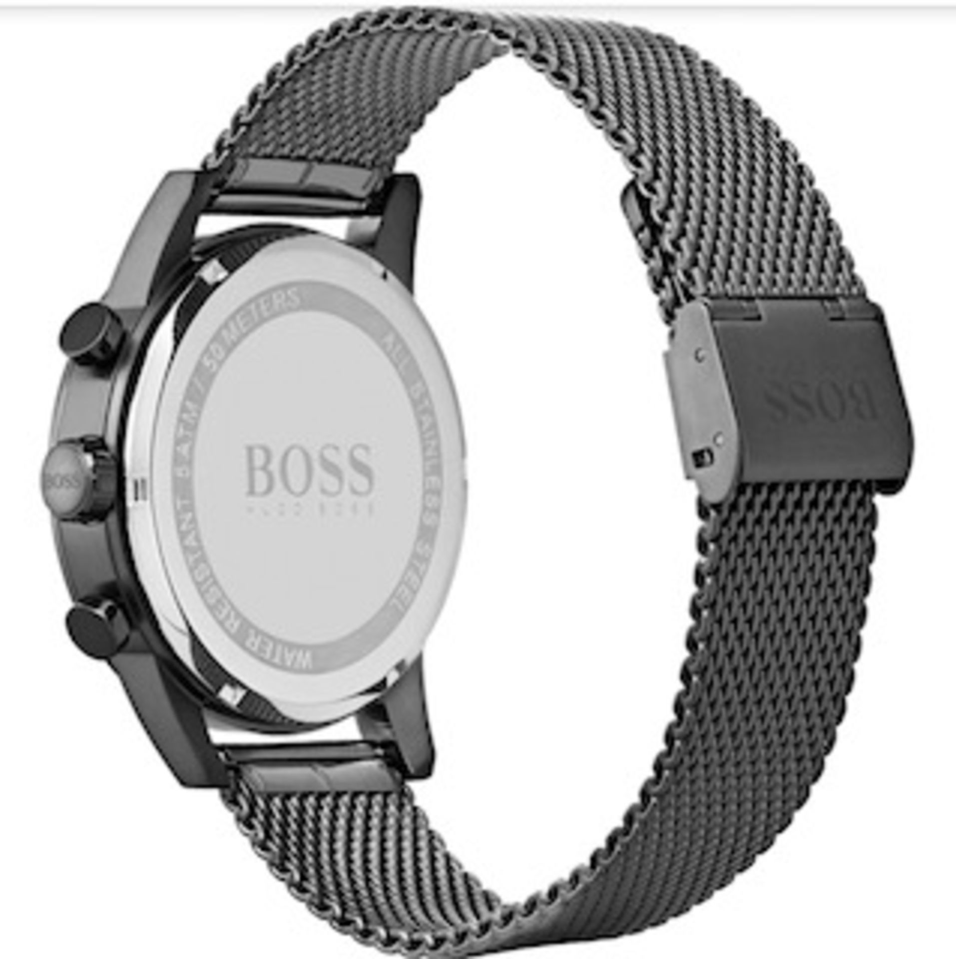 Hugo Boss 1513674 Men's Navigator Mesh Band Chronograph Watch - Image 3 of 5