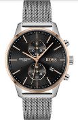 Hugo Boss 1513805 Men's Associate Stainless Steel Mesh Band Chronograph Watch