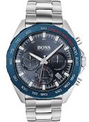 Hugo Boss Men's Intensity Silver Bracelet Chronograph Watch 1513665