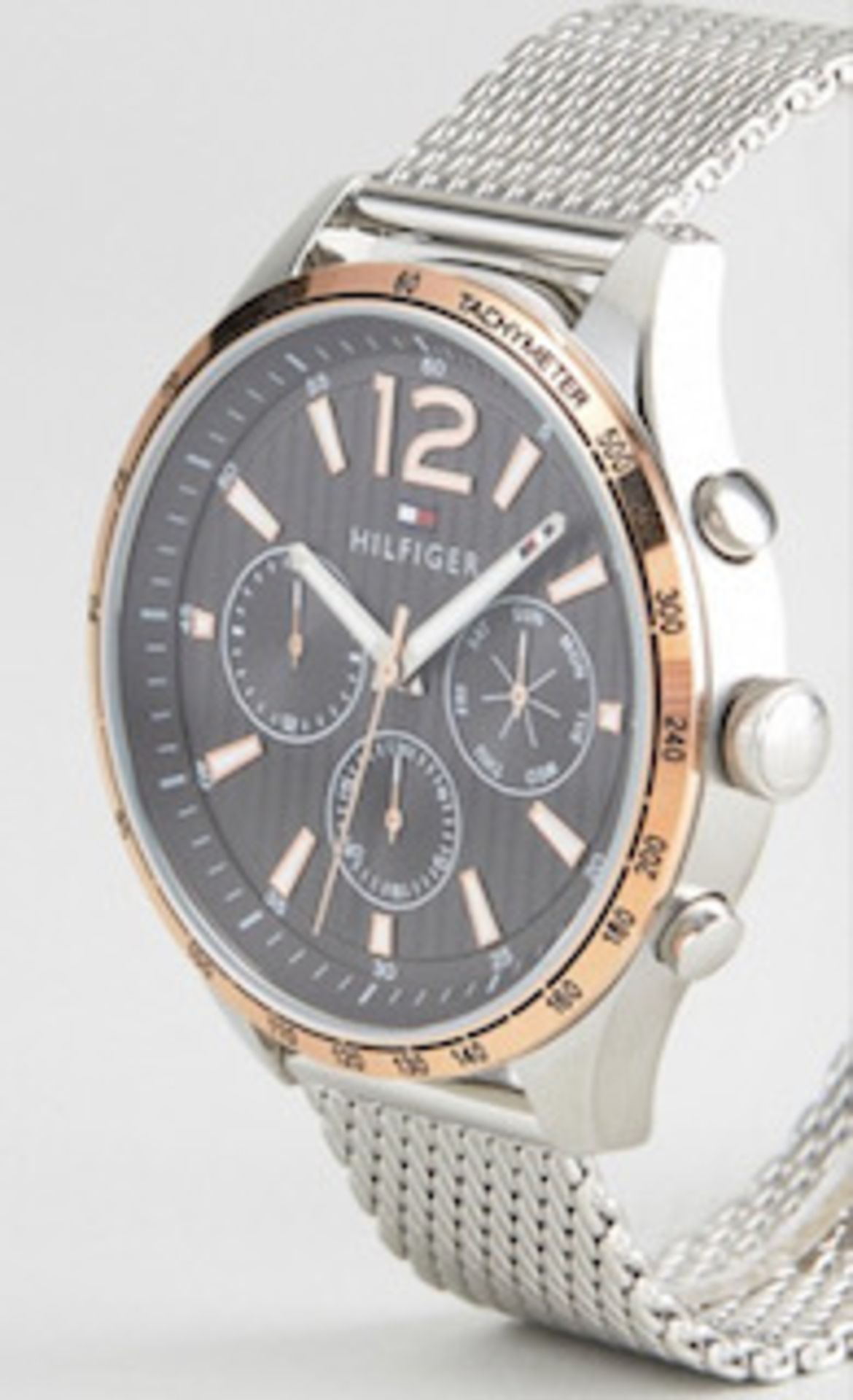 Tommy Hilfiger 1791466 Men's Gavin Two Tone Mesh Bracelet Watch - Image 5 of 7
